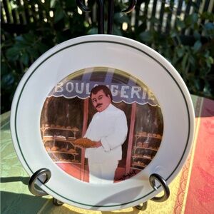 Guy Buffet L'Etalage Collection ( The Shopkeepers ) " The Bread Maker " Dish